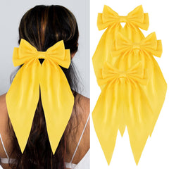 loqpol bright yellow bow front view showing bold style and polish