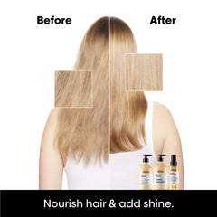 L'Oréal Professionnel Paris oil texture droplet highlighting lightweight absorbency benefit