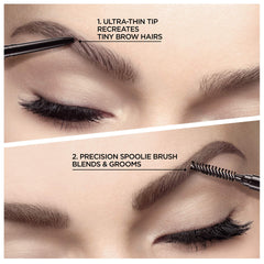 L'Oreal Paris Brow Definer ultra-fine tip close-up for precise hair-like strokes