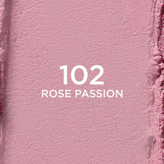 L'Oreal Paris Rose Passion next to a coin showing compact size and travel-friendly benefit
