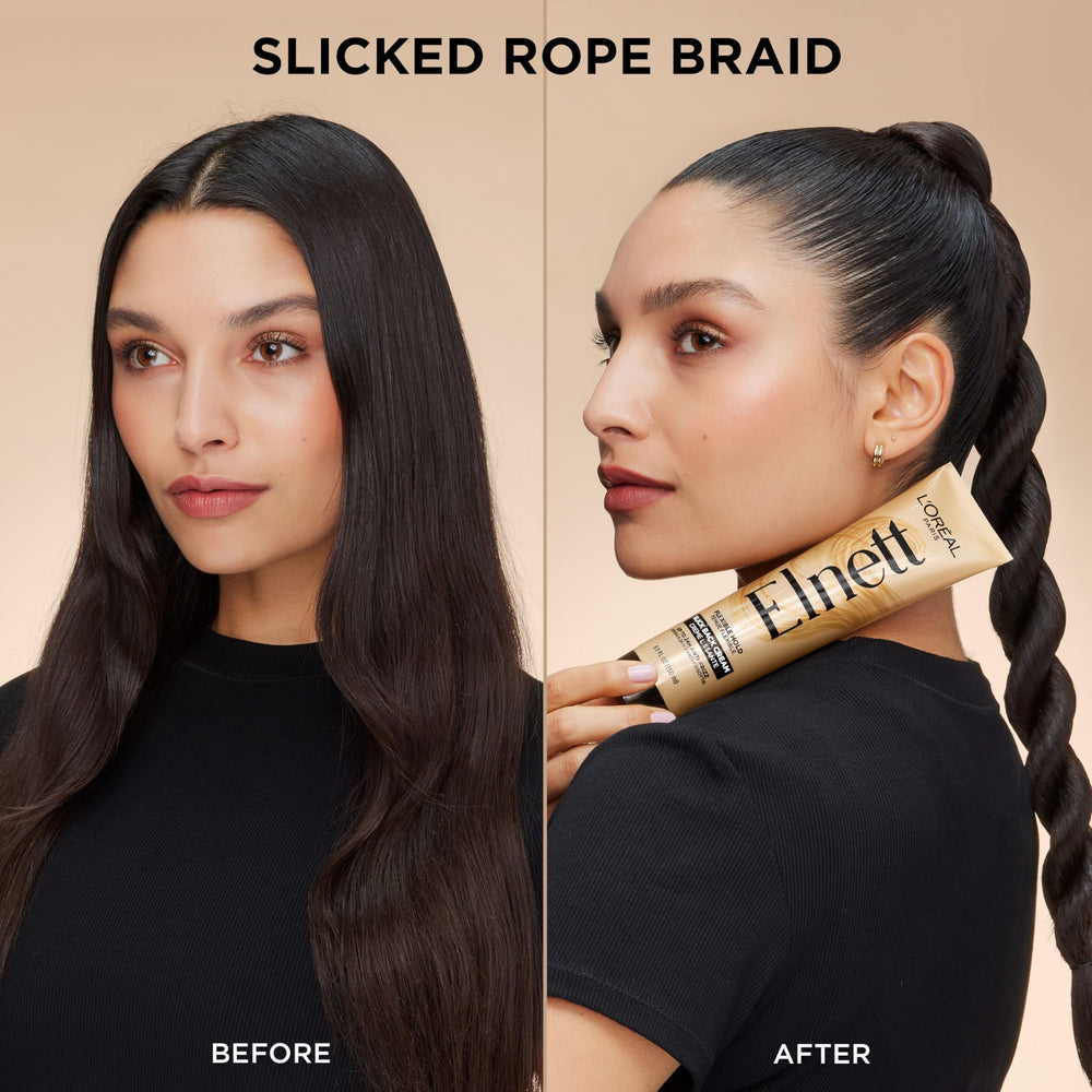 L'Oreal Paris close-up on hair shine demonstrating frizz-free finish