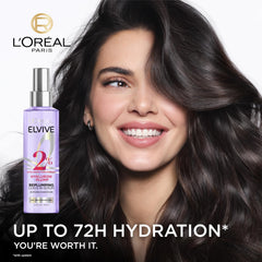 L'Oreal Paris serum texture close-up highlighting lightweight, silky finish