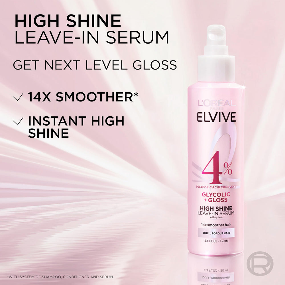 L'Oreal Paris applied to damp hair mid-lengths, boosts smoothness before styling
