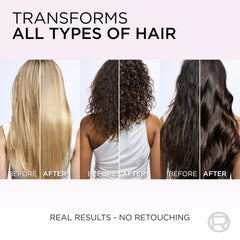 L'Oreal Paris used on dry hair for quick shine touch-up, refreshes glossy finish