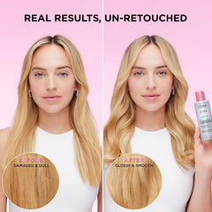 L'Oreal Paris mask paired with shampoo and conditioner for full system benefit
