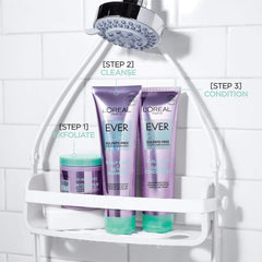 L'Oreal bottle on bathroom shelf in lifestyle setting for daily use