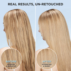L'Oreal Paris EverPure shampoo foam texture demonstrating gentle, effective lather