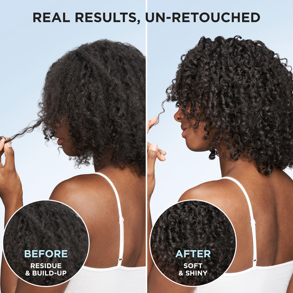 L'Oreal Paris EverPure shampoo in hands during use illustrating easy application
