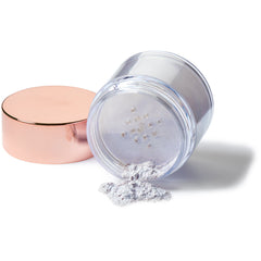 L'Oreal Paris LUMI Shimmerista Moonlight swatch on skin demonstrating cool iridescent glow