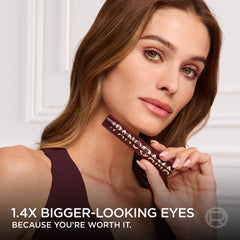 L'Oreal Paris mascara swatch texture on white showing smooth, buildable color