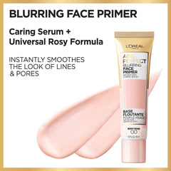 L'Oreal Paris Age Perfect primer texture close-up showing creamy serum finish benefit
