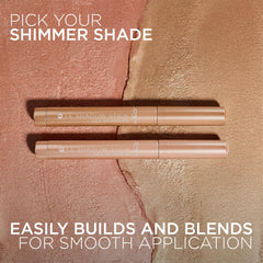 L'Oreal Paris application on eyelid demonstrated for easy finger blending and instant shimmer