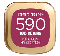 L'Oreal Paris lipstick beside coin showing scale and travel-friendly size