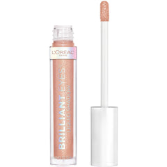 L'Oreal Paris product front packaging showing Rose Gem shimmer, easy-to-read label benefit