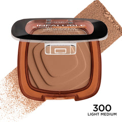 L'Oreal Paris bronzer swatch on arm showing true Light Medium payoff