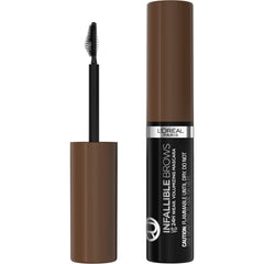 L'Oreal Paris brow mascara front packaging shows shade and size, easy selection benefit