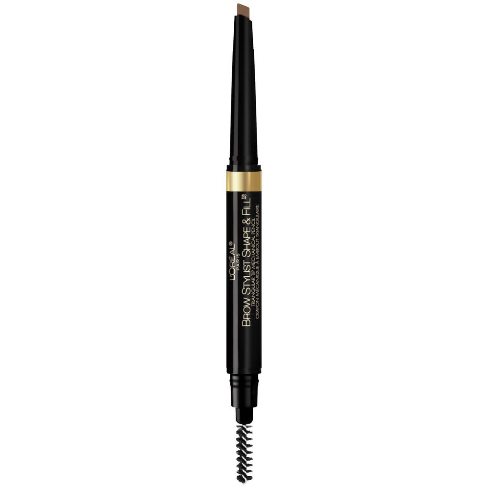 L'Oréal Paris front view of Brow Stylist pencil showing compact design and easy handling