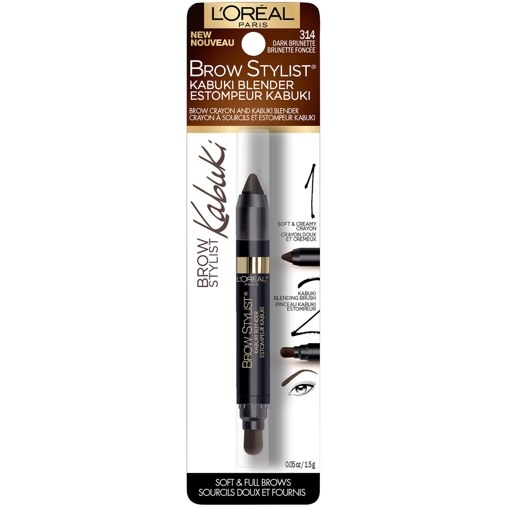 L'Oreal Paris kabuki brush close-up showing dense bristles for smooth blending