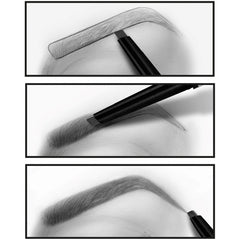 L'Oreal Paris triangular strokes on skin demonstrating hairlike texture