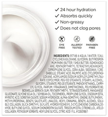 L'Oreal Paris application on chest and face demonstrating targeted hydration benefit
