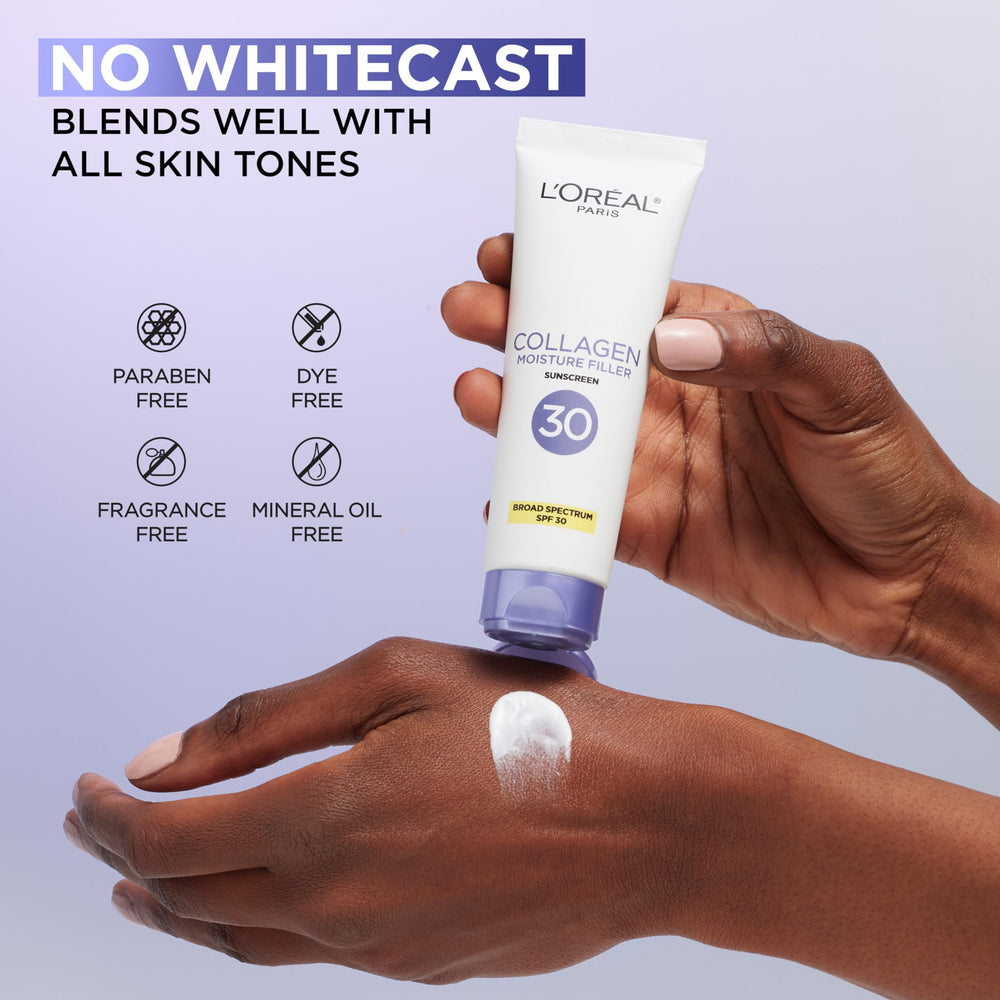 L'Oreal Paris product next to common items showing size and portability