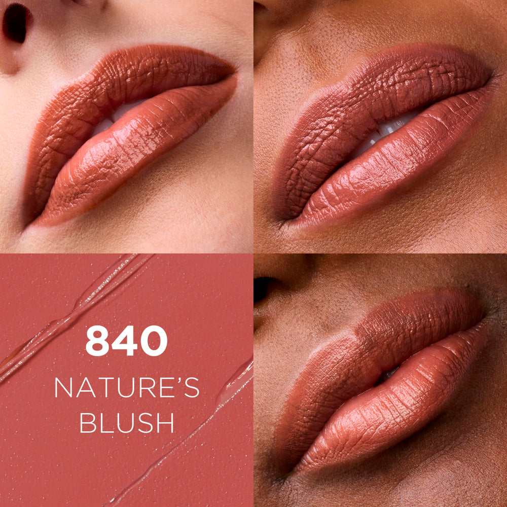 L'Oreal Paris lipstick bullet close-up highlighting creamy satin finish and smooth application