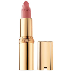 L'Oreal Paris front packaging showing mauved shade and sleek tube, enhances shelf appeal