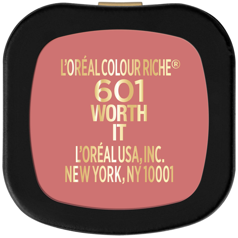 L'Oreal Paris packaging label detail highlighting ingredient and benefit
