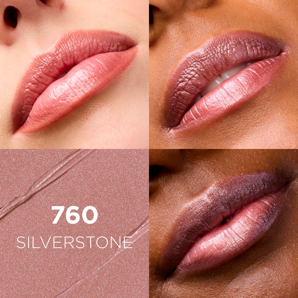 L'Oreal Paris open lipstick bullet showing creamy texture and smooth glide
