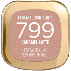 L'Oreal Paris Colour Riche beside coin showing compact size and travel-friendly benefit