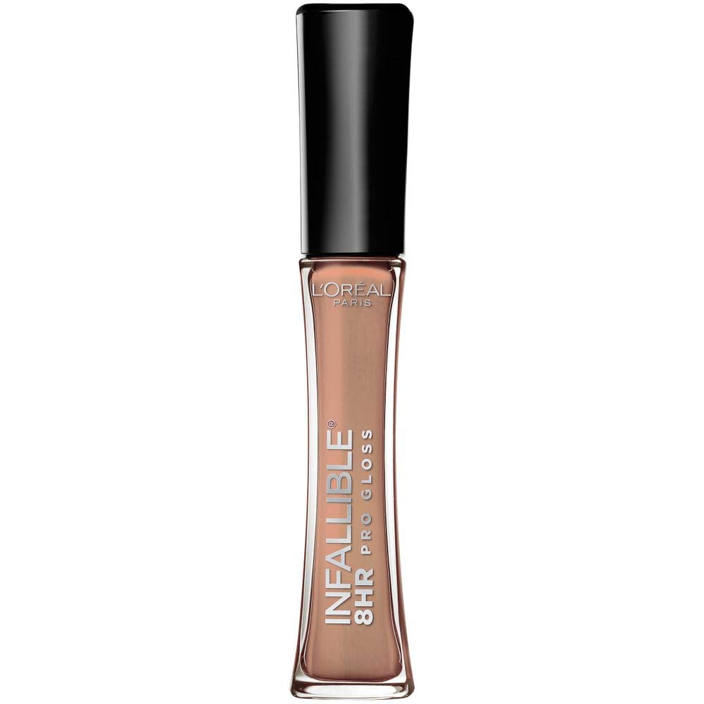 L'Oreal Paris front tube of Coral Sands gloss showing branding and shade