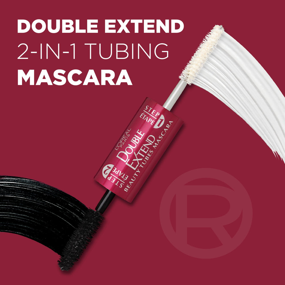 L'Oreal Paris dual-ended brush featuring primer and tubing wand for precision