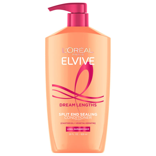 L'Oreal Paris bottle front packaging clearly showing product benefits