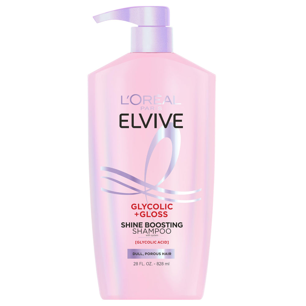 L'Oreal Paris Elvive front bottle view showing large 28 fl oz size and branding for value