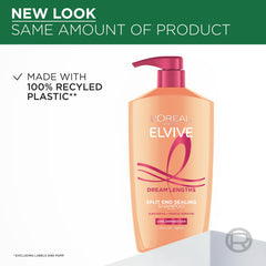 L'Oreal Paris Elvive shampoo being applied in shower for smoother hair