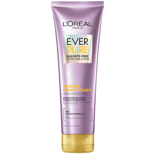 L'Oreal Paris EverPure Blonde front packaging showing product benefit