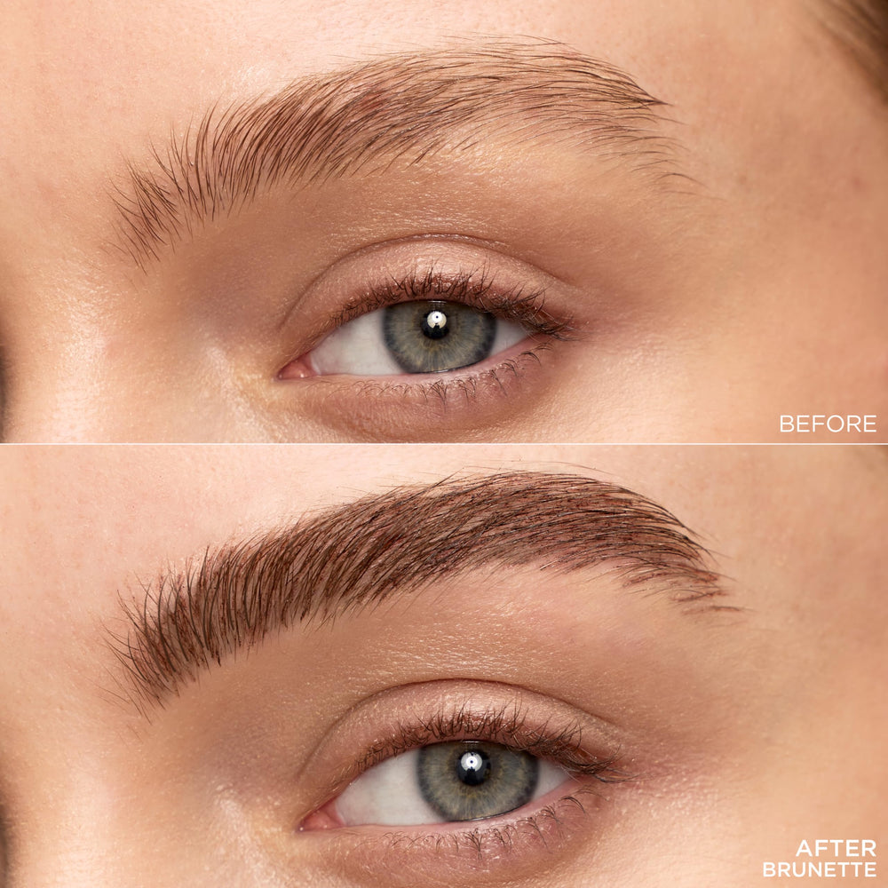 L'Oreal Paris lifestyle image of person applying Faux Brow at mirror for polished look
