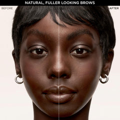 L'Oreal Paris demo strokes on skin showing realistic brow hair effect and natural finish