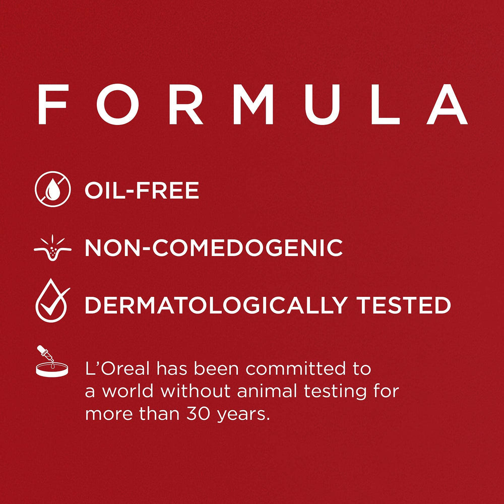 L'Oreal Paris foundation paired with primer demonstrating improved longevity benefit