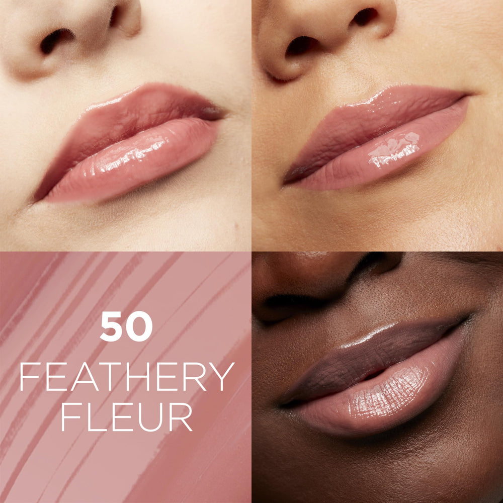 L'Oreal Paris applicator close-up demonstrating smooth, precise gloss application