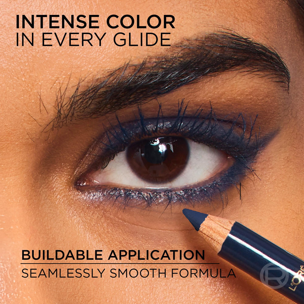 L'Oreal Paris close-up of pencil tip highlighting creamy gel-like glide benefit