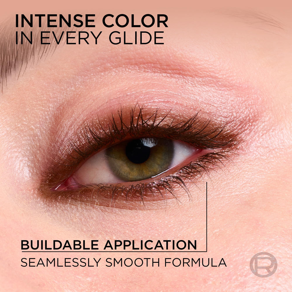 L'Oreal Paris pencil tip close-up revealing creamy point for smooth application