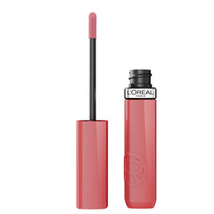 L'Oreal Paris front packaging showing shade 600 Le Nu Rose and benefit of long wear