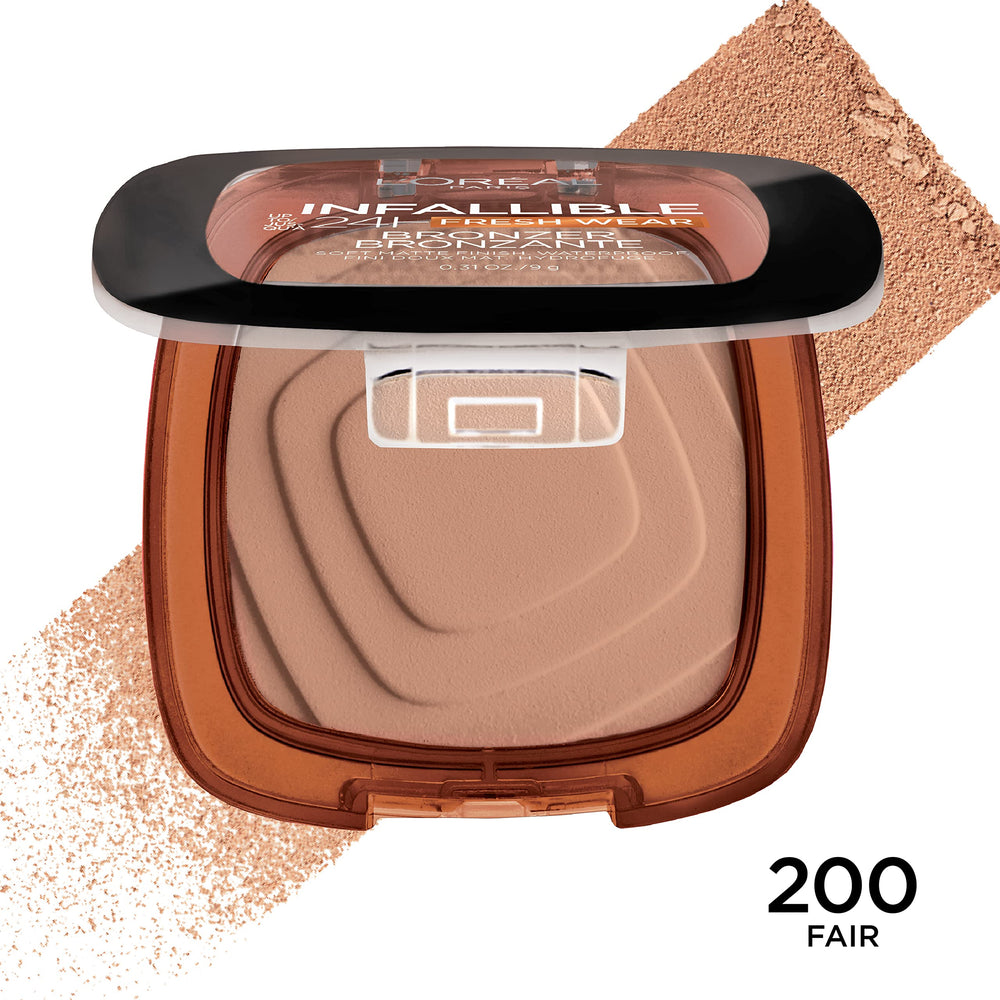 L'Oreal Paris swatch on arm illustrating buildable color and natural warmth