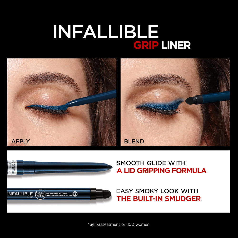 L'Oreal Paris built-in smudger detail demonstrating effortless blending and soft edges