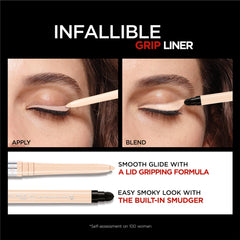 L'Oreal Paris swatch on skin showing Bright Nude payoff and longwear color clarity