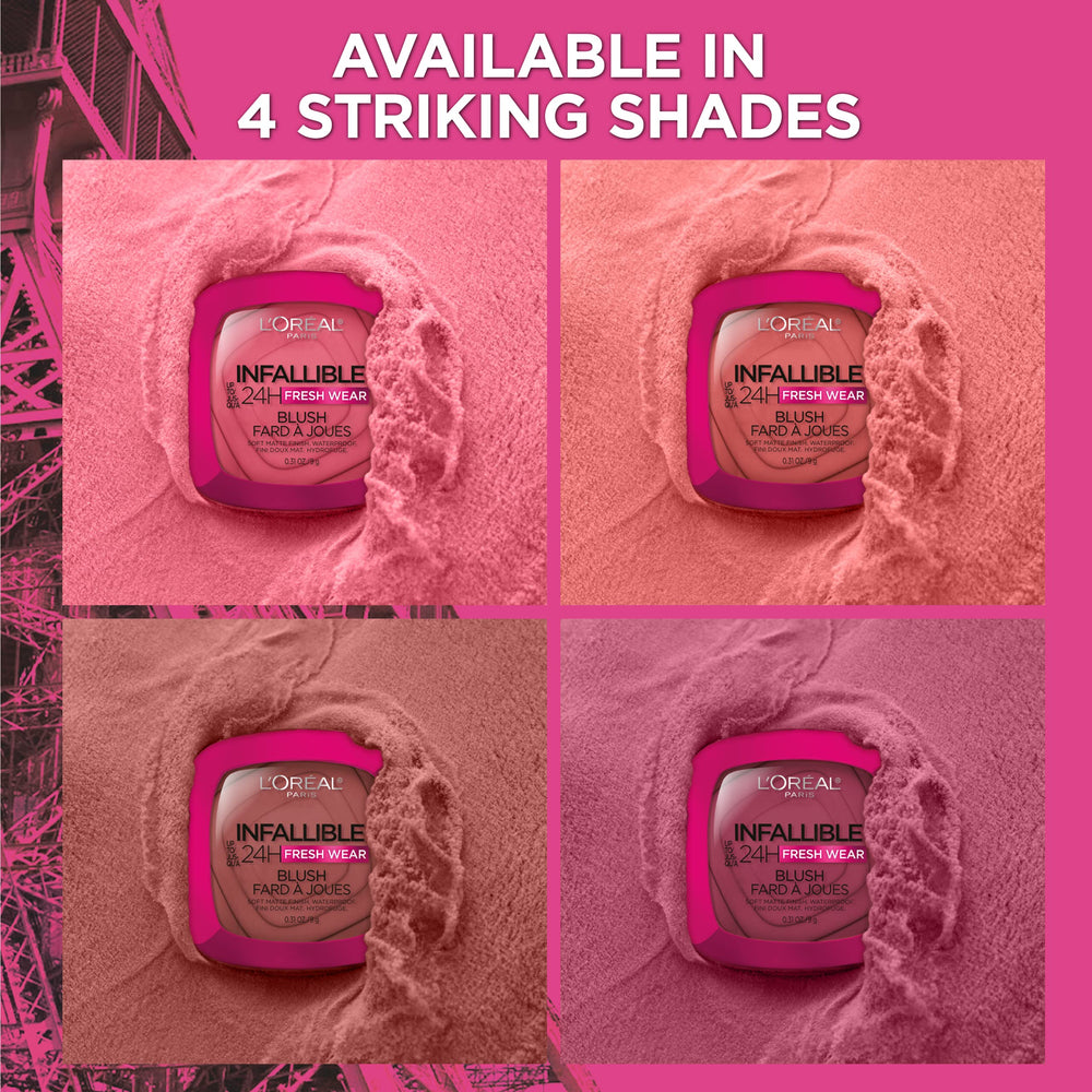 L'Oreal Paris product with coin for scale showing compact size and travel-friendly convenience