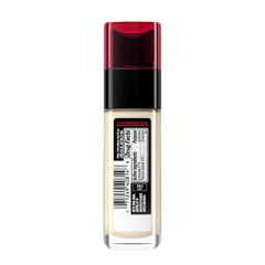 L'Oreal Paris foundation in a makeup bag demonstrating travel readiness