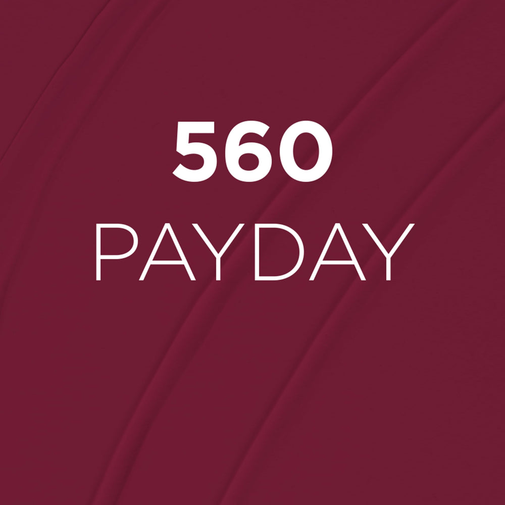 L'Oreal Paris lifestyle model wearing Pay Day 560 showing long-lasting matte look