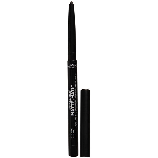 L'Oreal Paris eyeliner front packaging showing Ultra Black and easy portability